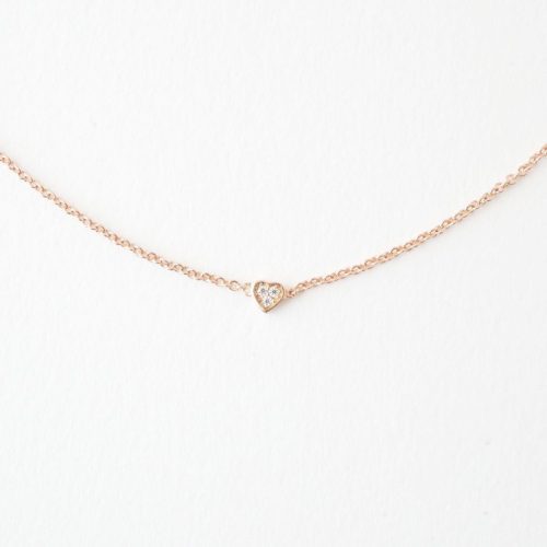 heart cz bracelet rose 3