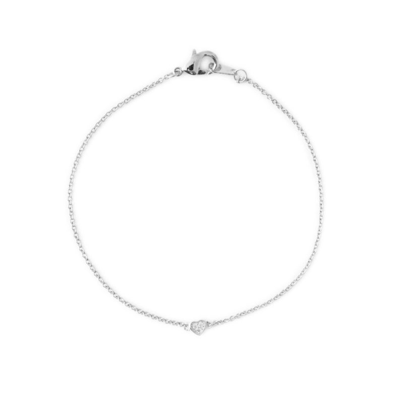 heart cz bracelet silver 1 copy