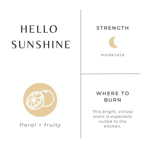 hello sunshine scent graphic