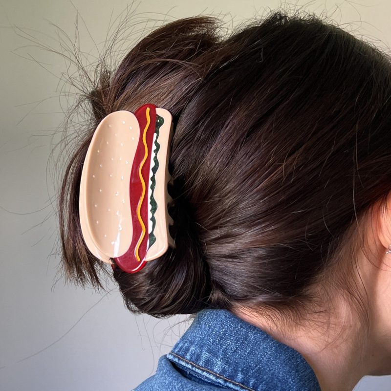 hot dog hair claw with all the fixins accessories jenny lemons 828542