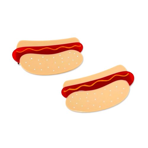 hot dog hair clip set accessories jenny lemons 230025