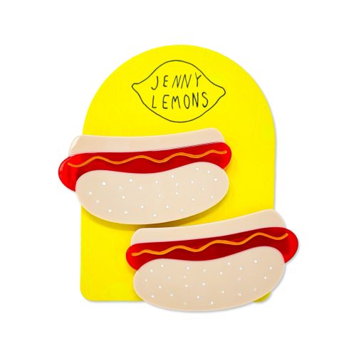 hot dog hair clip set accessories jenny lemons 979642