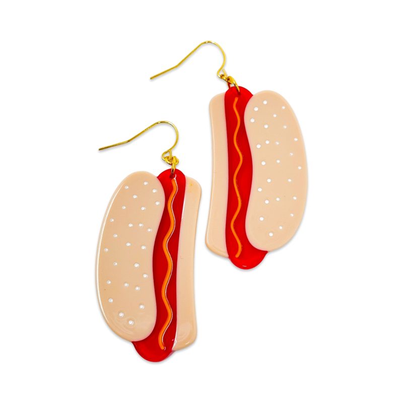 hot doggy earrings jewelry jenny lemons 171042