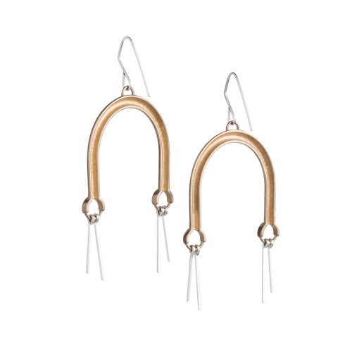 illumina earrings bronze back by betsy iya