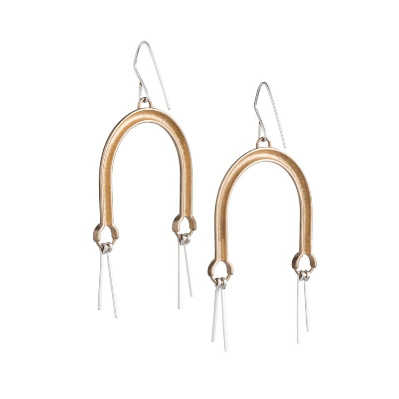 illumina earrings bronze back by betsy iya