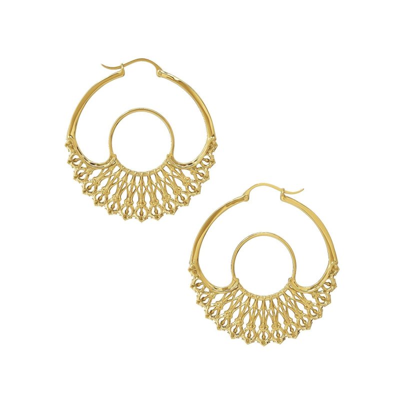 iris hoops gold medium 298299