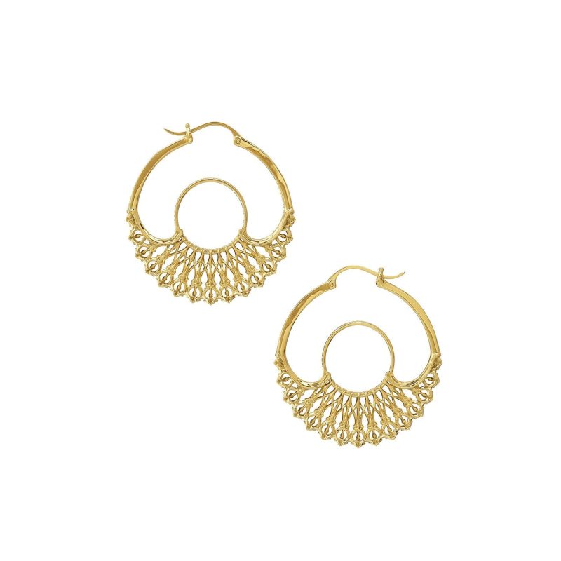 iris hoops gold small 949689