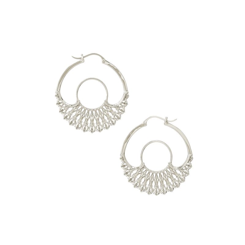 iris hoops silver small 134727