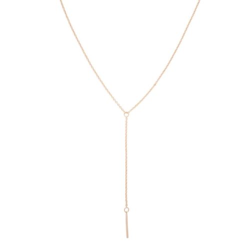 lariat bar necklace rose 1