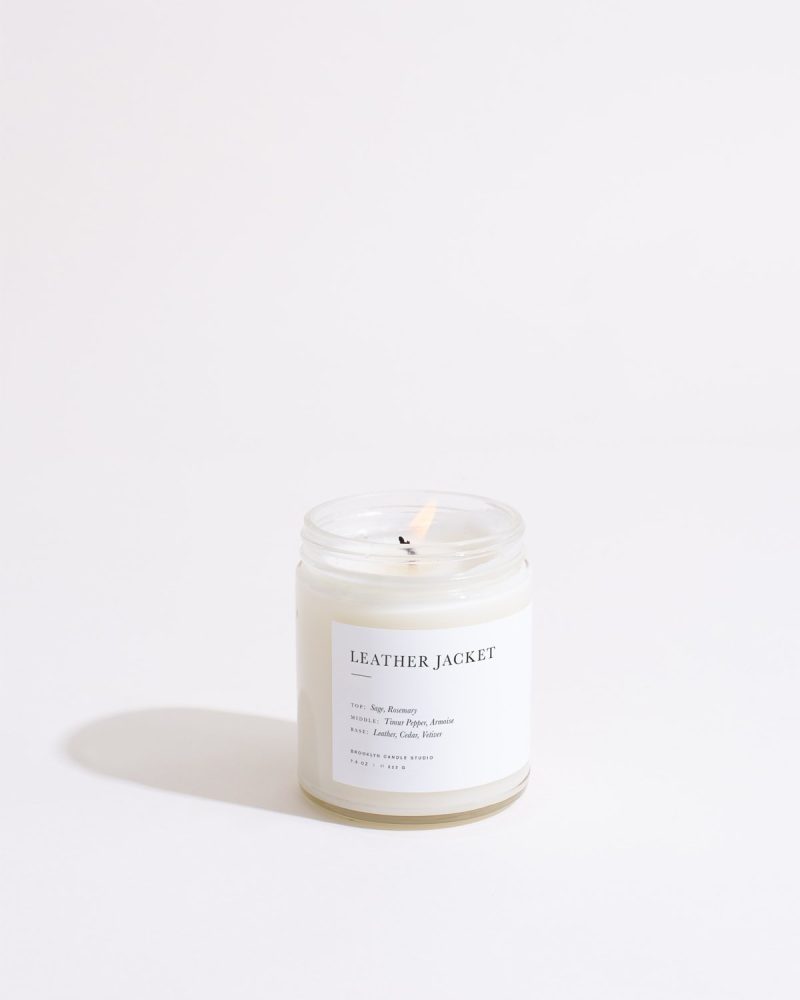 limited edition leather jacket candle brooklyn candle studio 503403