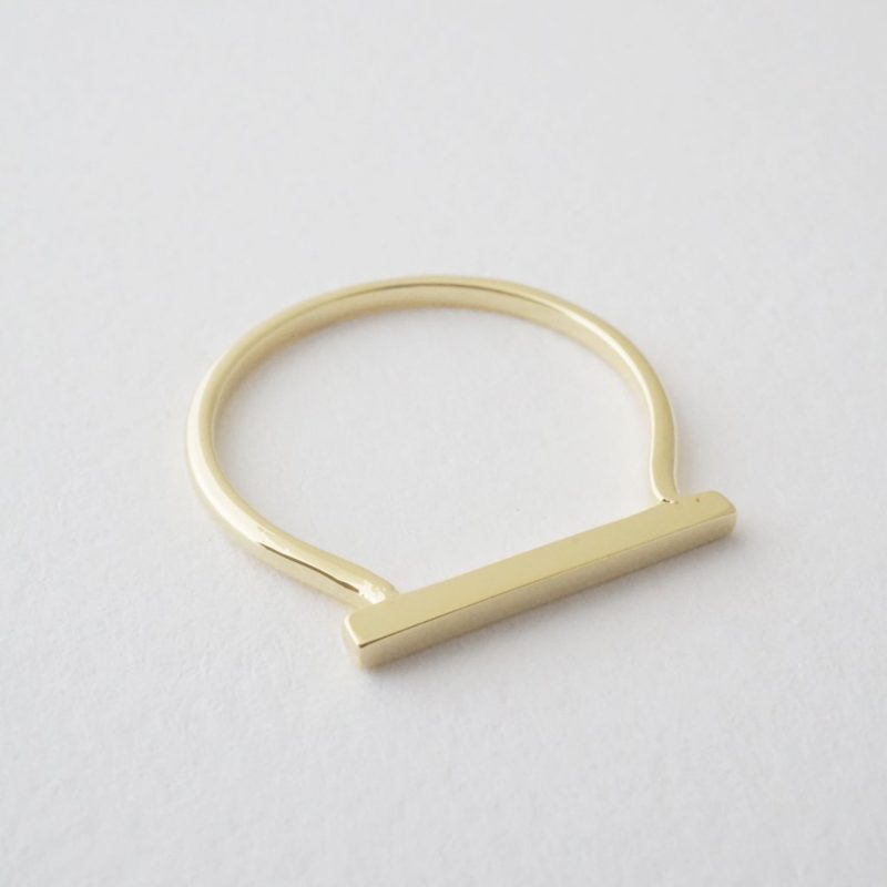 long bar ring gold 2