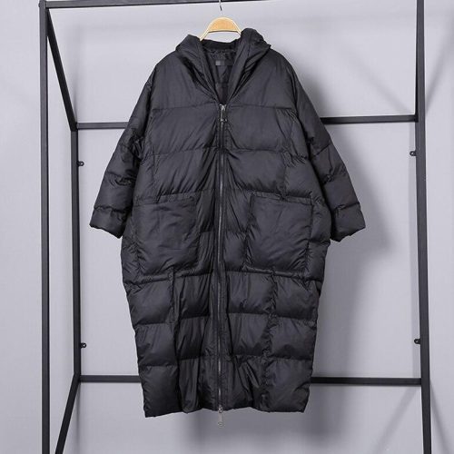 marigold shadows coats hina loose hooded parka 28314049609794