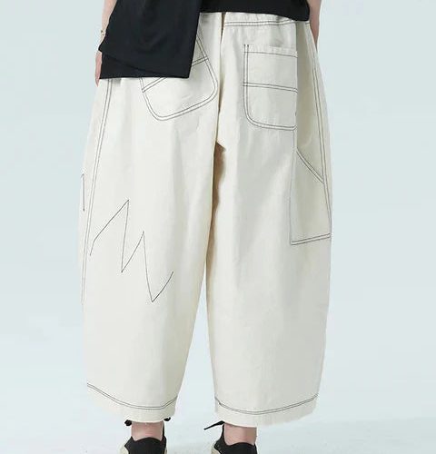 marigold shadows pants bolohus topstitched wide leg pants 31468291653698