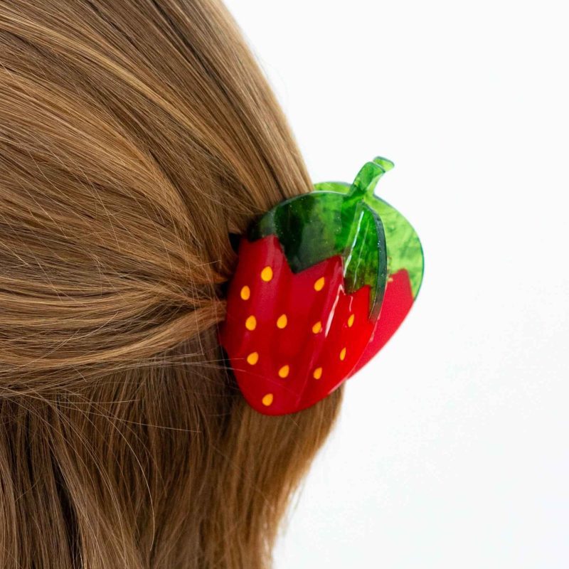 midi red strawberry hair claw accessories jenny lemons 731159