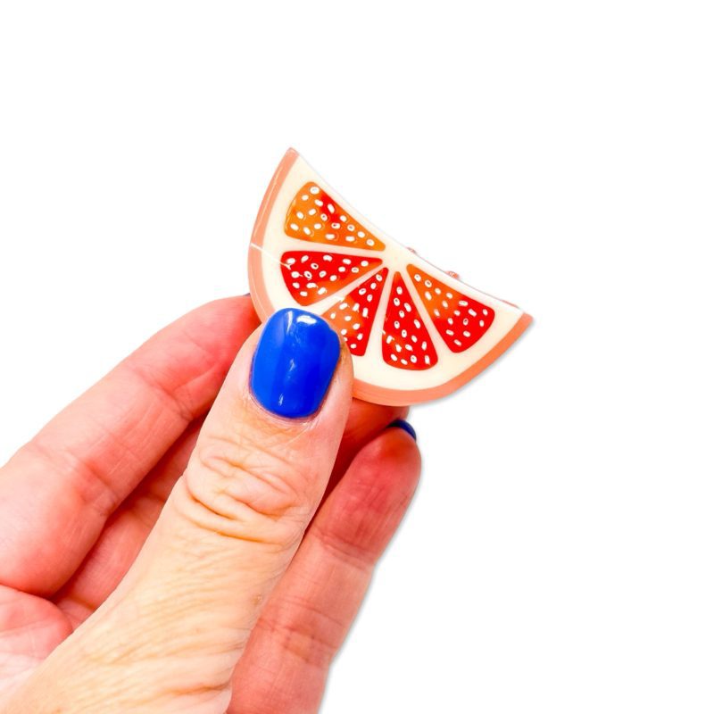 mini grapefruit slice hair claw accessories jenny lemons 751746