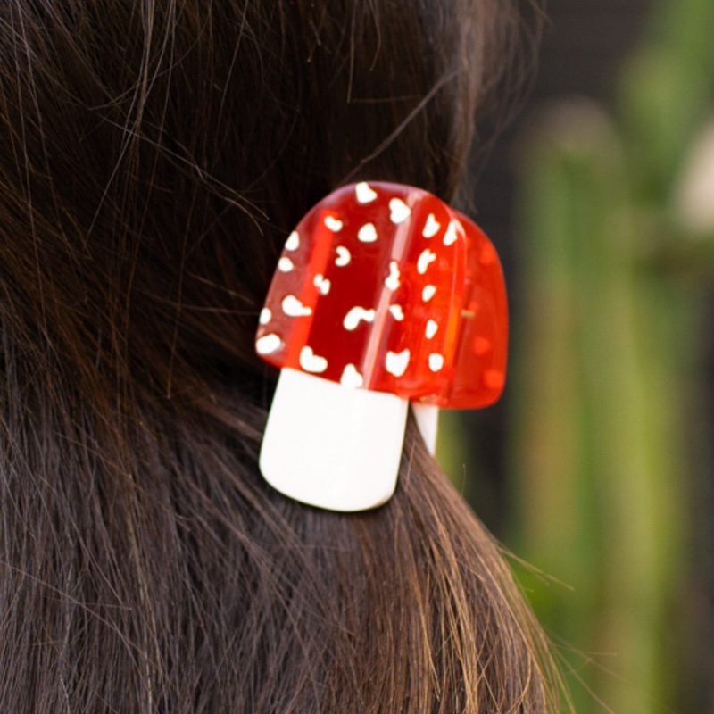 mini mushroom hair claw accessories jenny lemons 984567