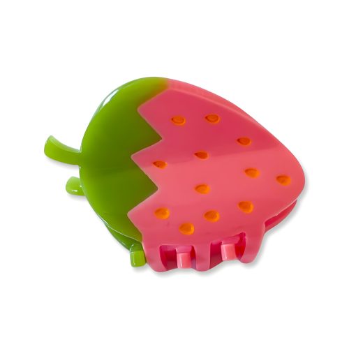 mini pink strawberry hair claw accessories jenny lemons 766617