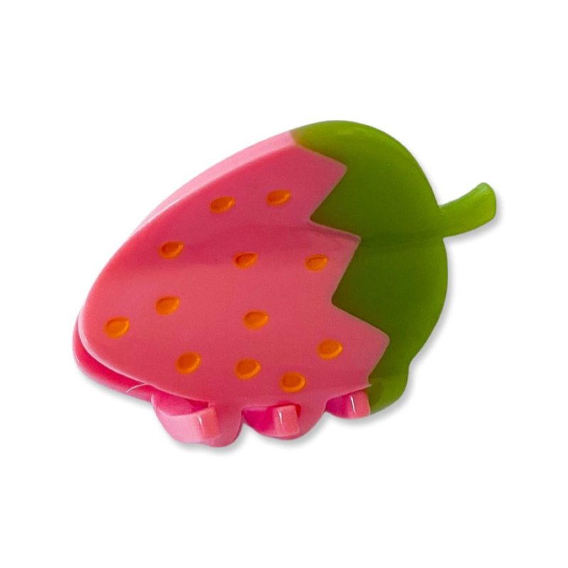 mini pink strawberry hair claw accessories jenny lemons 995492