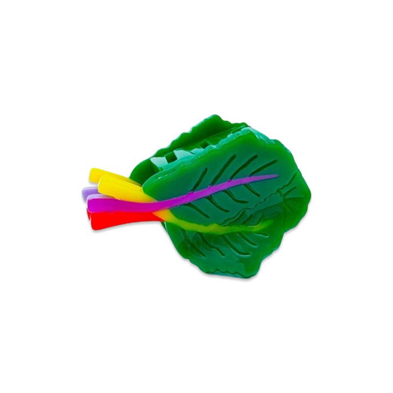 mini rainbow chard hair claw accessories jenny lemons 104094