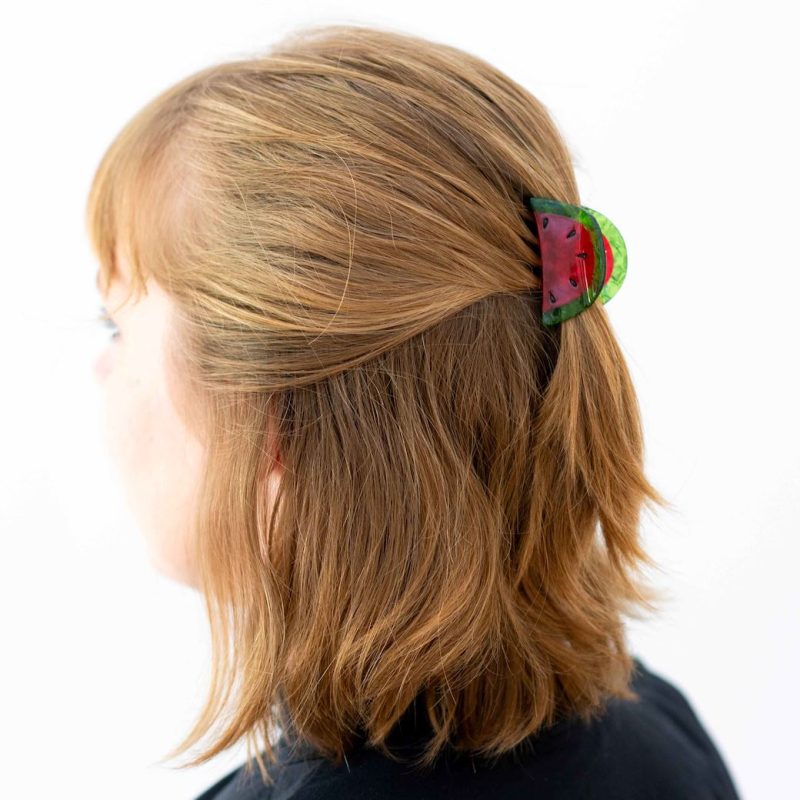 mini watermelon hair claw accessories jenny lemons 650305