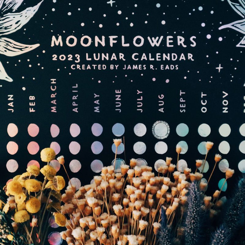 moonflowers 2023 lunar calendar print james r eads 388979