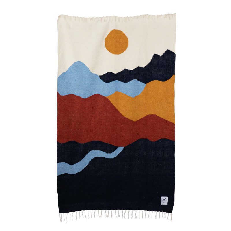 mountains throw blanket adventure yoga trek light