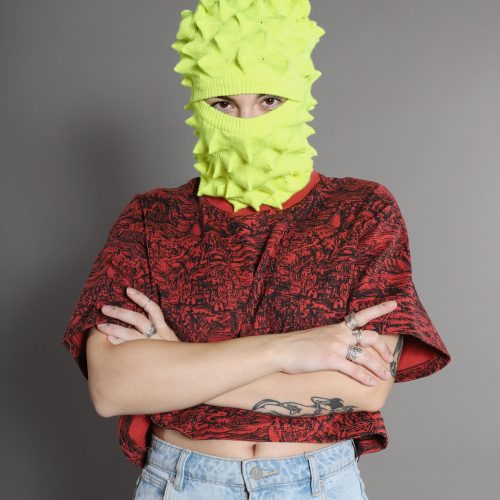 neon yellow balaclava