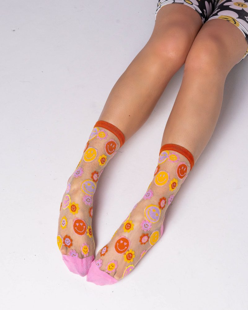 ockCandySmileyFaceSheerSockscutesocksforwomen