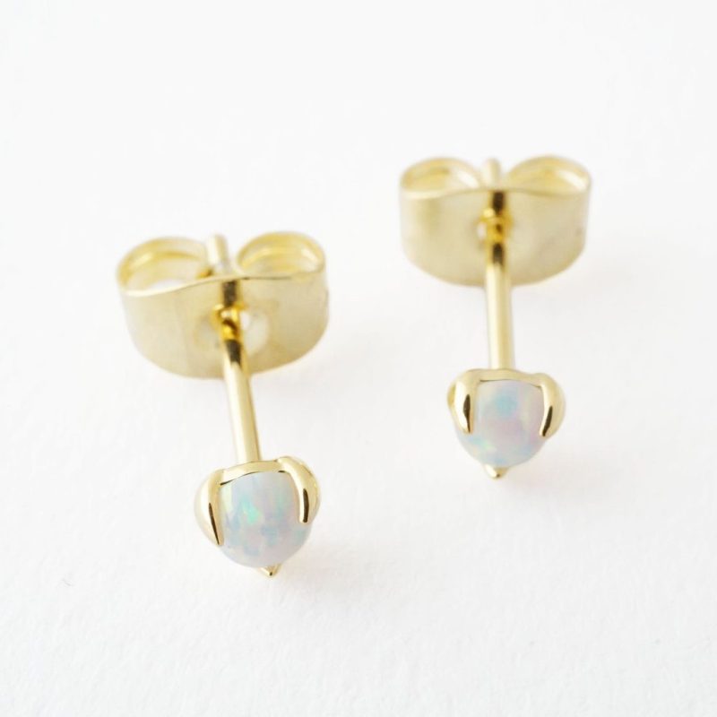 opal studs gold 3