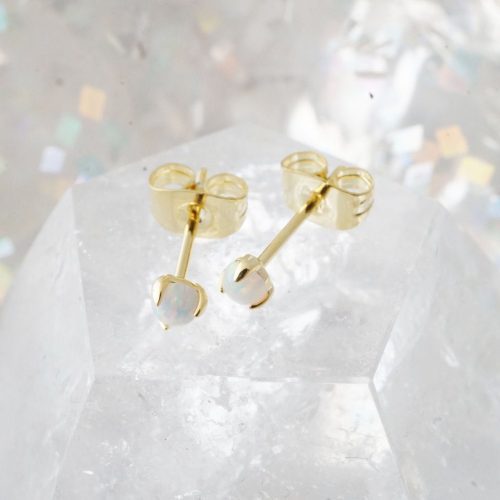 opal studs gold 4