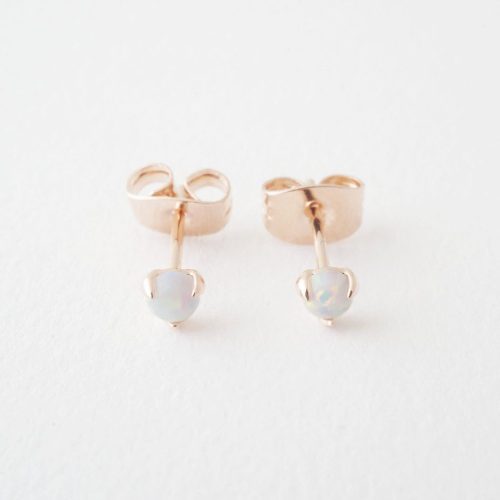 opal studs rose 2