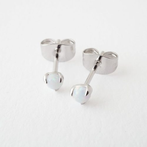 opal studs silver 3