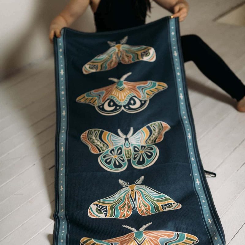 painted moth yoga travel towel trek light 8