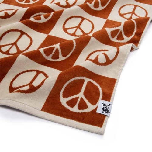 peace bath towel trek light detail