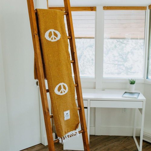 peace blanket yoga travel camping throw trek light 10