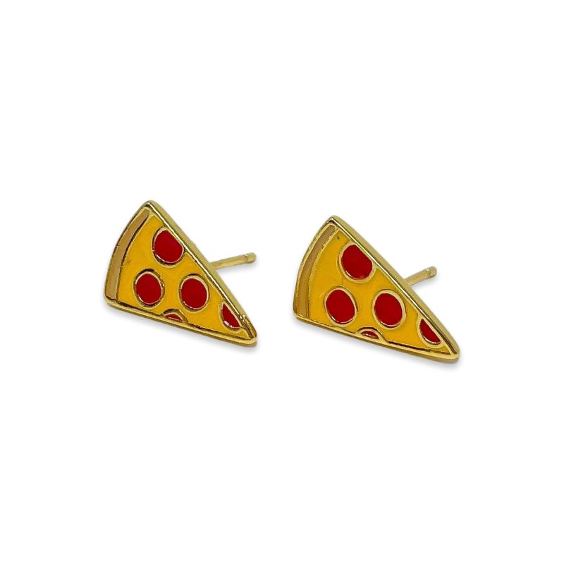 pizza enamel earrings jewelry jenny lemons 474403