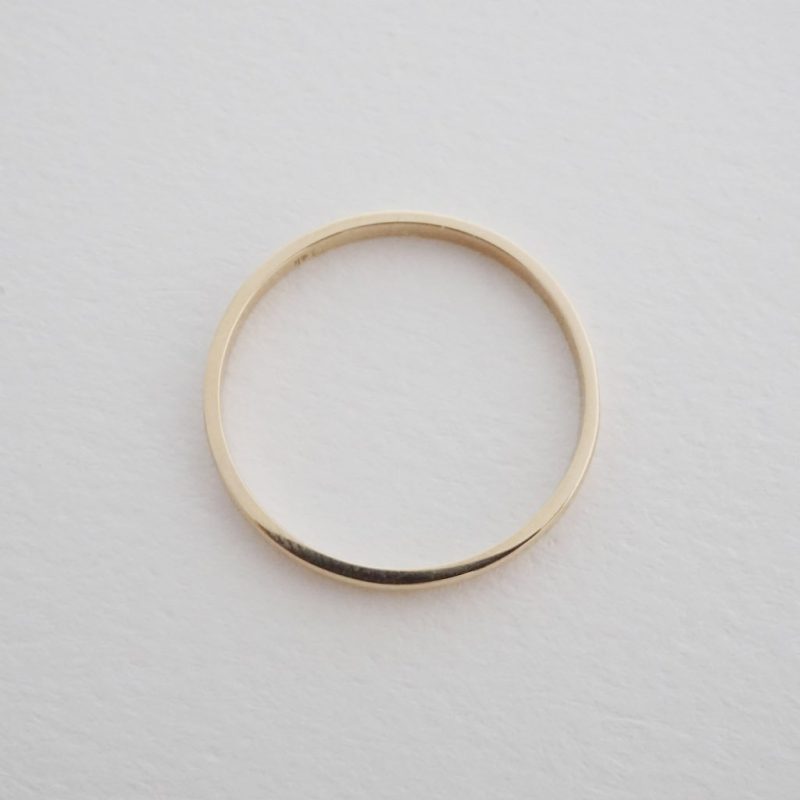 plain band ring 14k gold 2