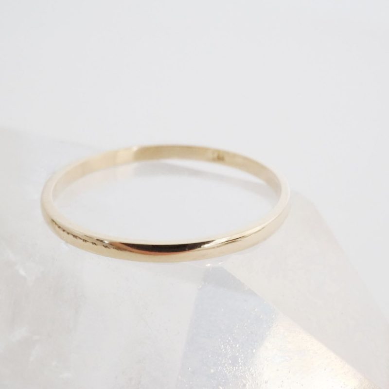 plain band ring 14k gold 3