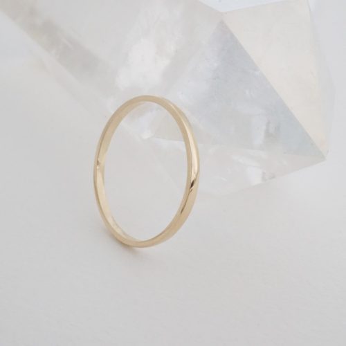 plain band ring 14k gold 5