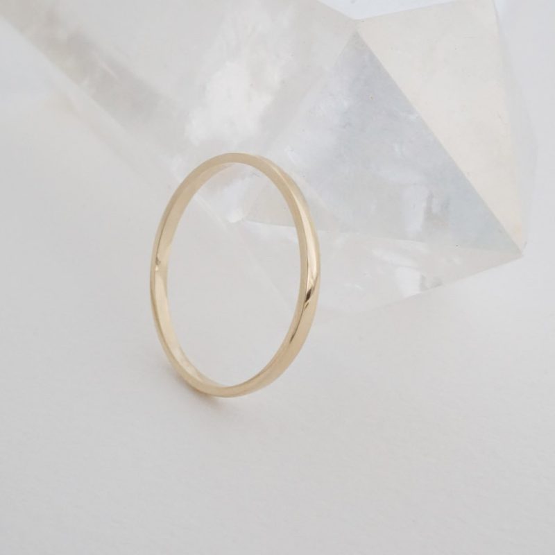 plain band ring 14k gold 5