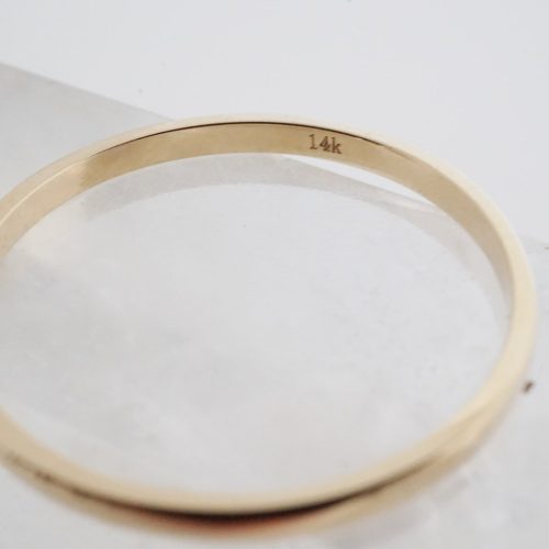 plain band ring 14k gold 6