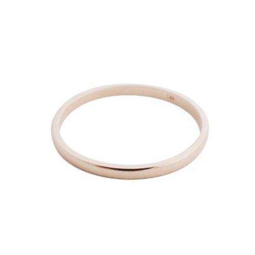 plain band ring 14k rose 1