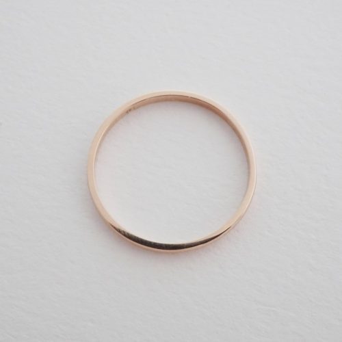 plain band ring 14k rose 2