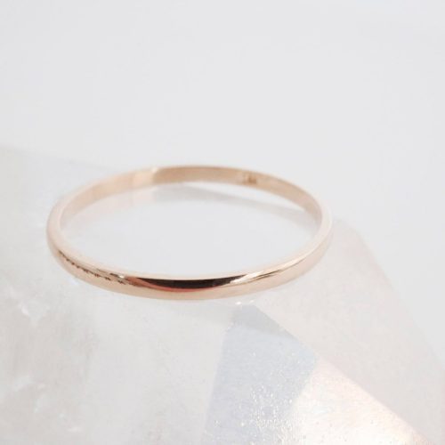 plain band ring 14k rose 3