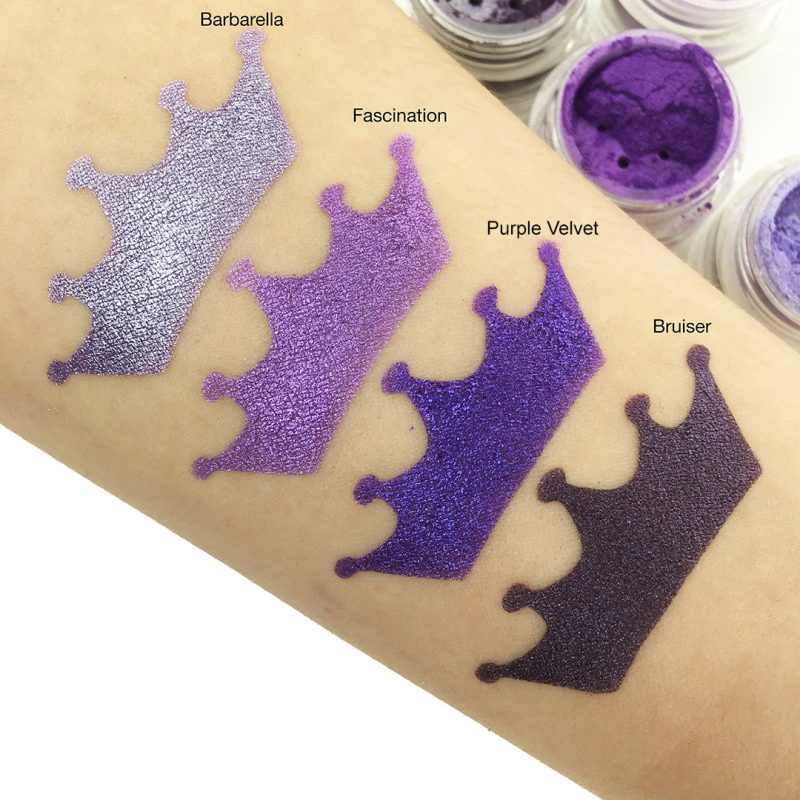 purple swatches