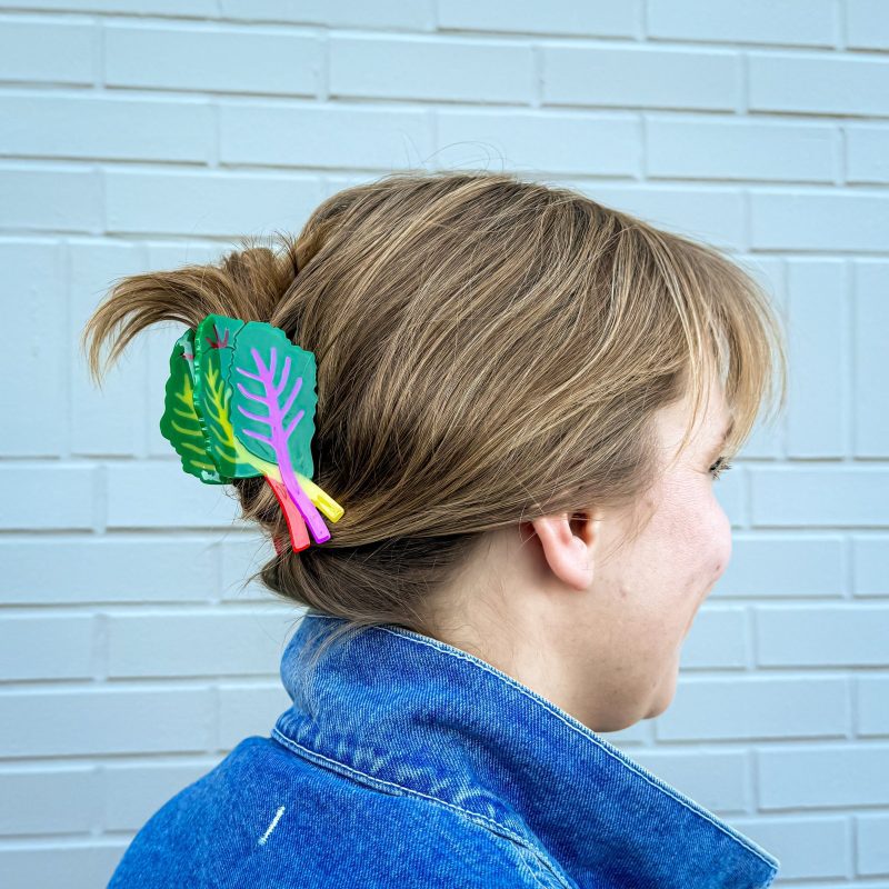 rainbow chard hair claw accessories jenny lemons 957631