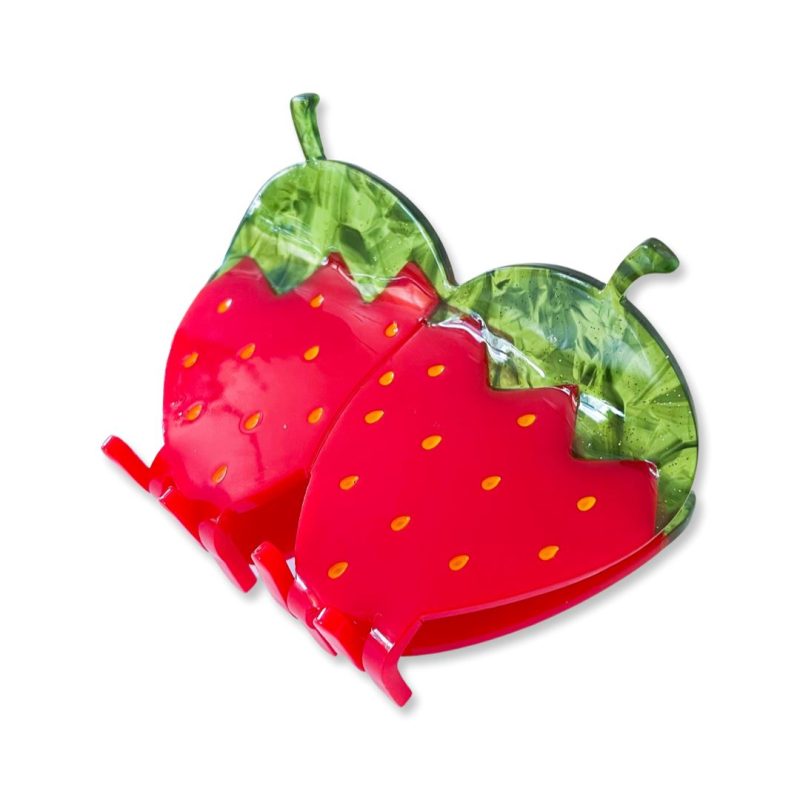 red strawberry hair claw accessories jenny lemons 105746