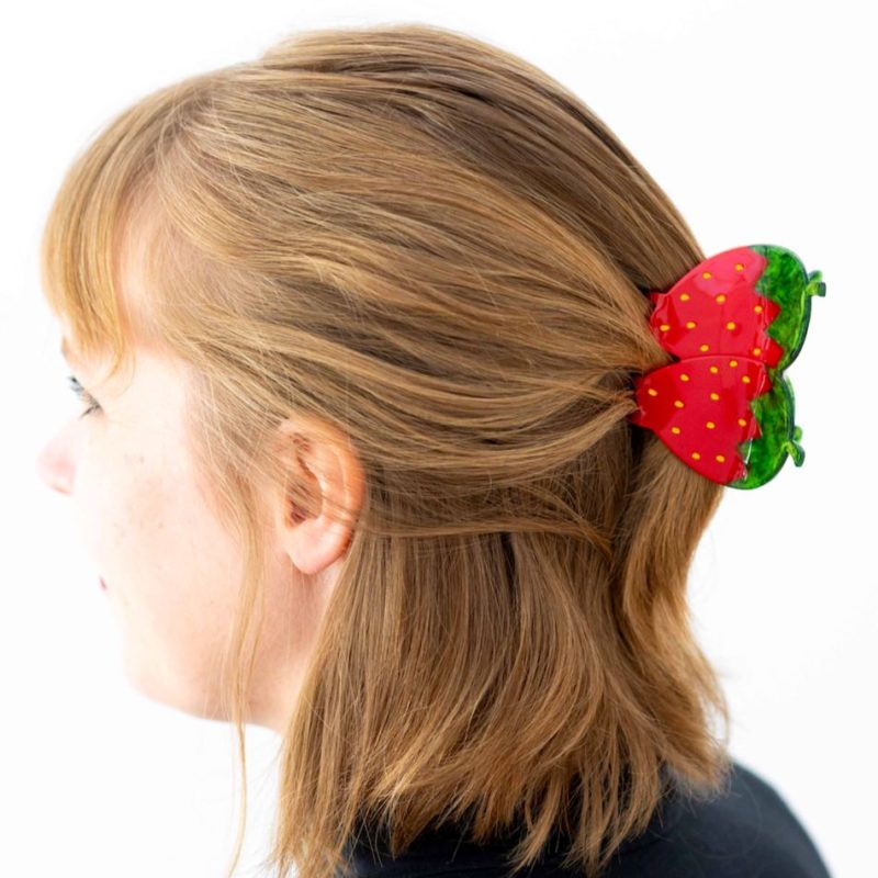 red strawberry hair claw accessories jenny lemons 168639