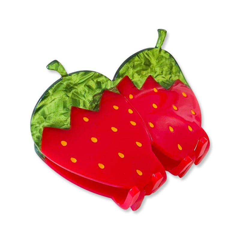 red strawberry hair claw accessories jenny lemons 523799