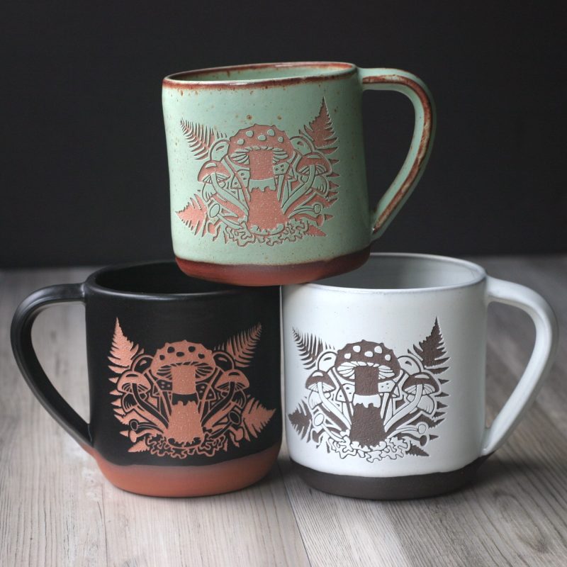 rf mug mushroom cluster set bk